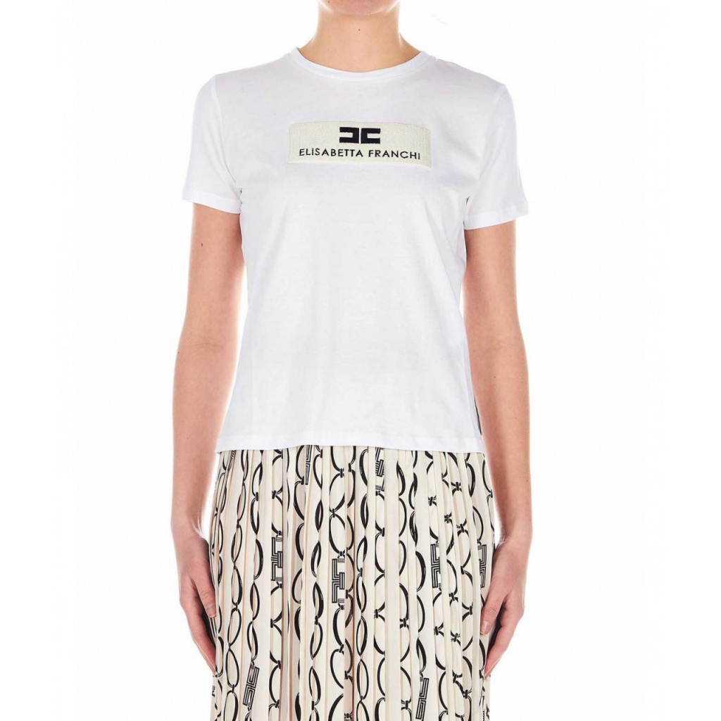 Elisabetta Franchi - T-Shirt Urban bianco - T-shirt e Top |Bowdoo.com