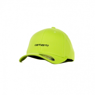 CAPPELLO VISIERA CURVA CHIUSO SCRIPT CAP LIME/BLACK