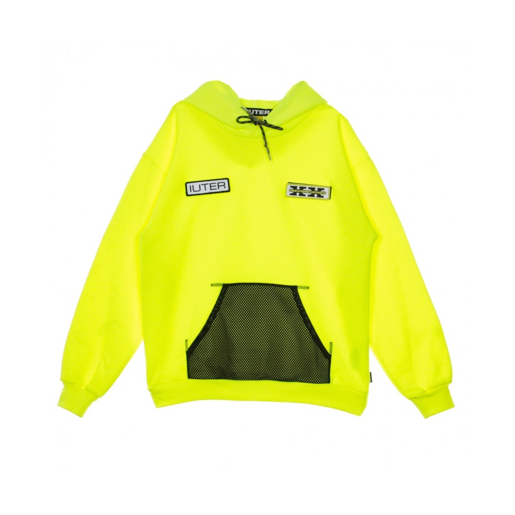 FELPA LEGGERA CAPPUCCIO VISIBILITY HOODIE NEON YELLOW