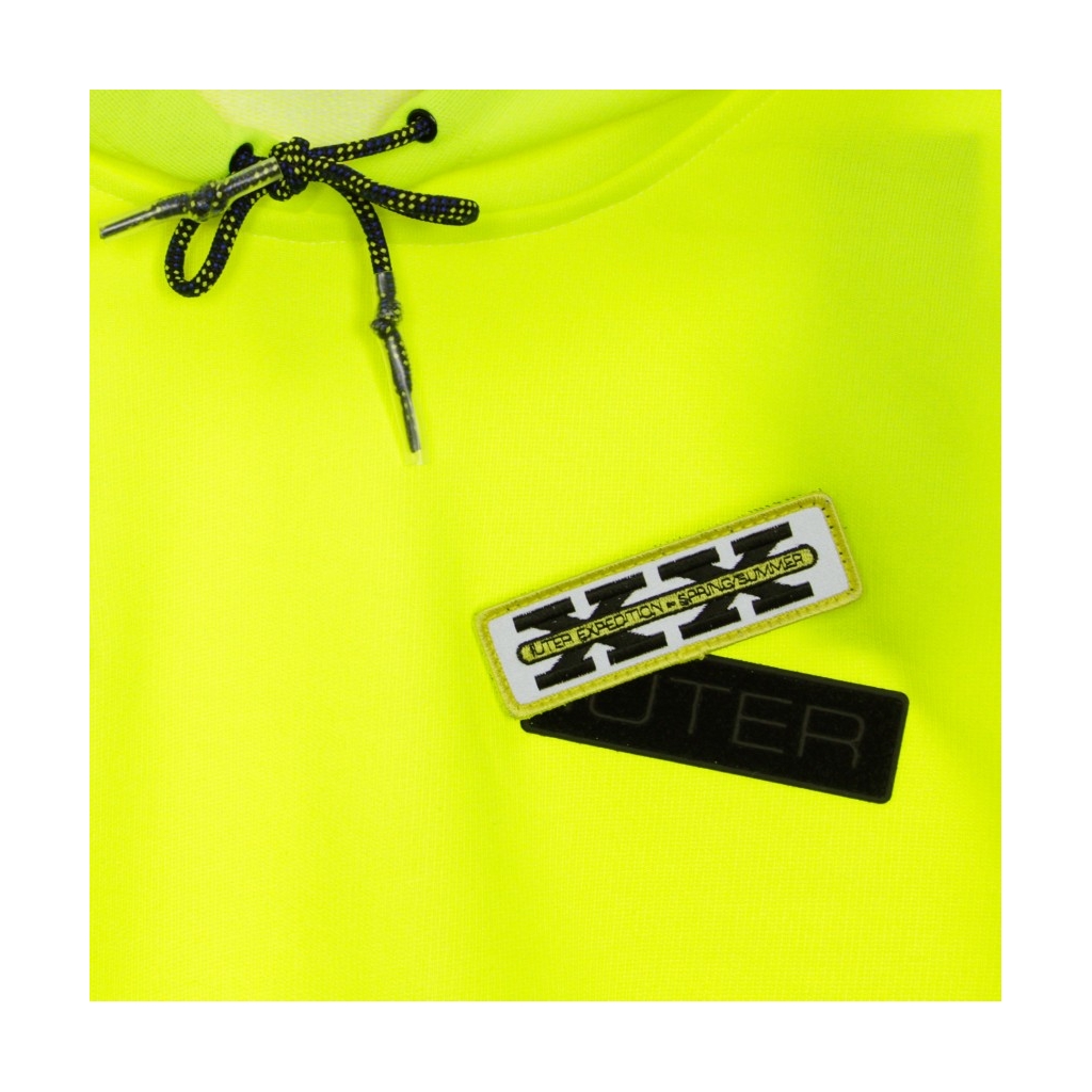 FELPA LEGGERA CAPPUCCIO VISIBILITY HOODIE NEON YELLOW