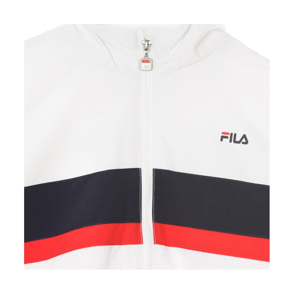 WINDBREAKER KAYA BRIGHT WHITE/BLACK IRIS/TRUE RED