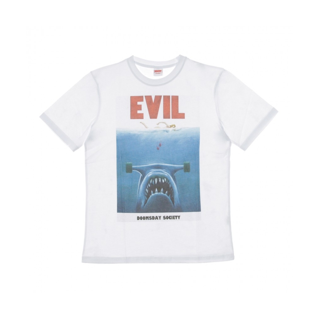 MAGLIETTA EVIL JAWS WHITE