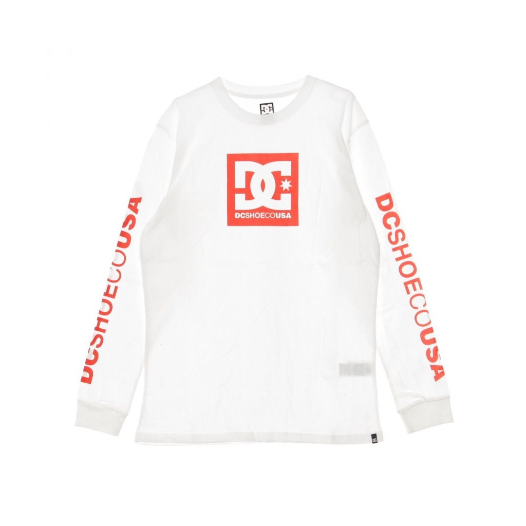 MAGLIETTA MANICA LUNGA SQUARE STAR L/S WHITE/RED | Bowdoo.com