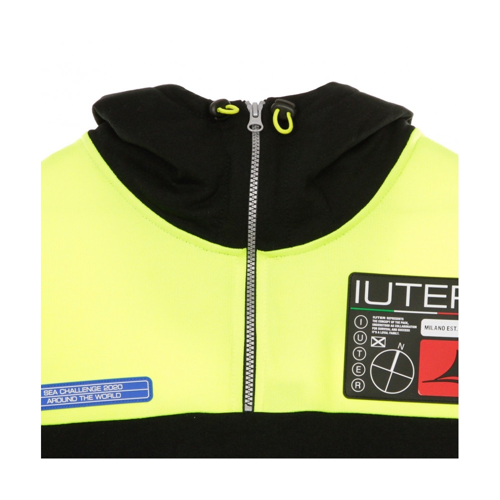 FELPA LEGGERA CAPPUCCIO ZIP CHALLENGE HOODIE BLACK