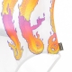 COSTUME W FLAMES SWIMSUIT WHITE