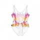 COSTUME W FLAMES SWIMSUIT WHITE