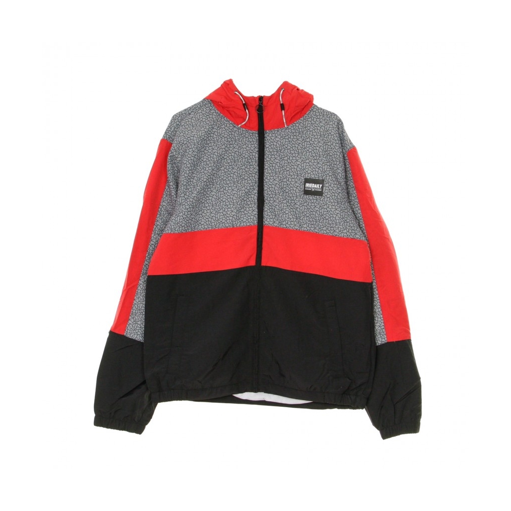 GIACCA A VENTO PRIME HOOD JACKET BLACK/RED