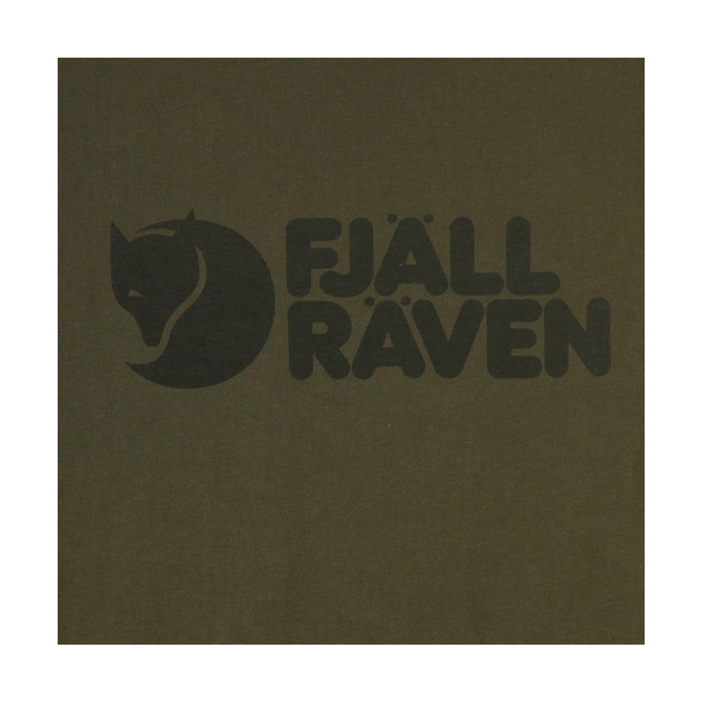 MAGLIETTA FJALLRAVEN LOGO T-SHIRT DARK OLIVE