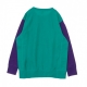 FELPA LEGGERA GIROCOLLO CREWNECK SWEATSHIRT TEAL GREEN