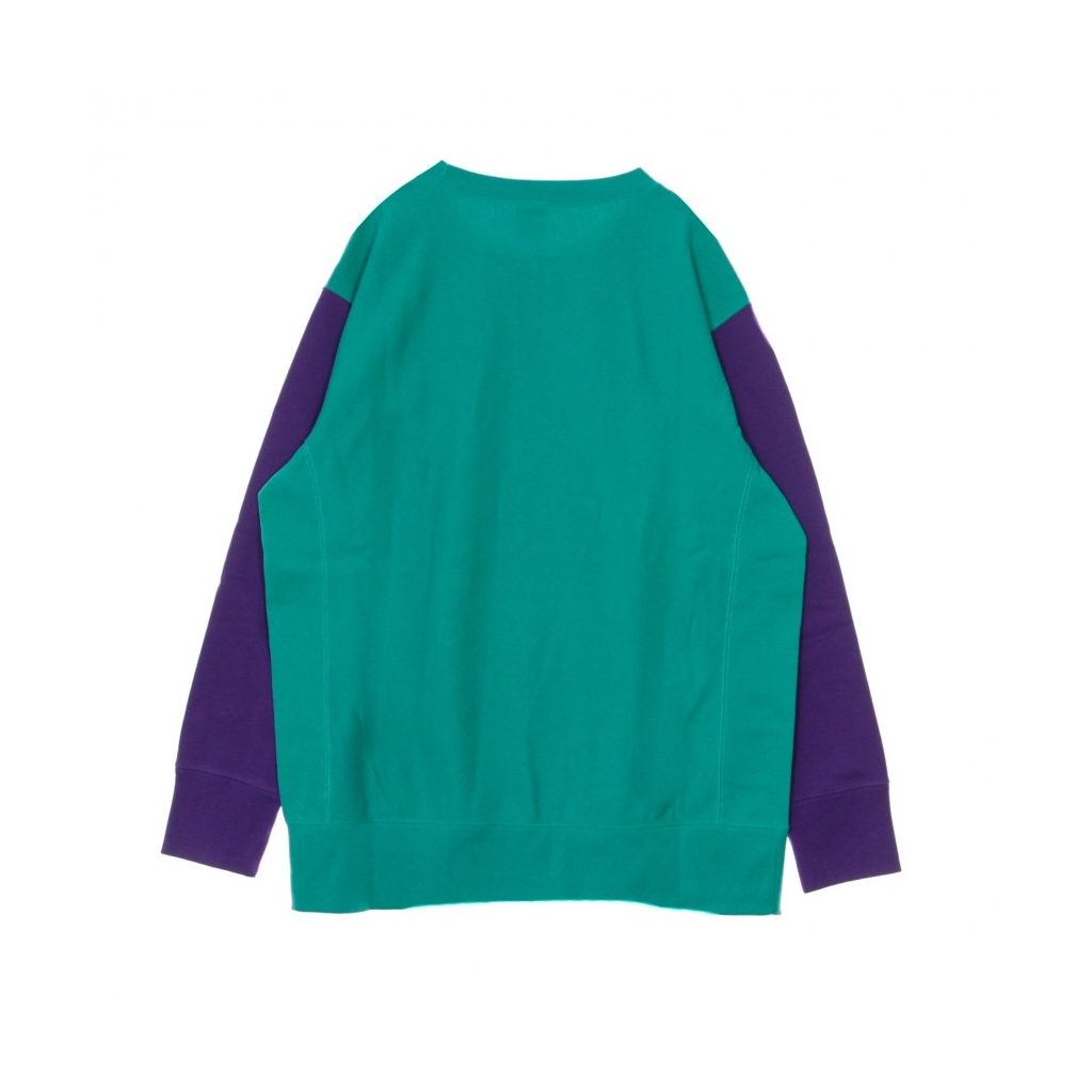 FELPA LEGGERA GIROCOLLO CREWNECK SWEATSHIRT TEAL GREEN