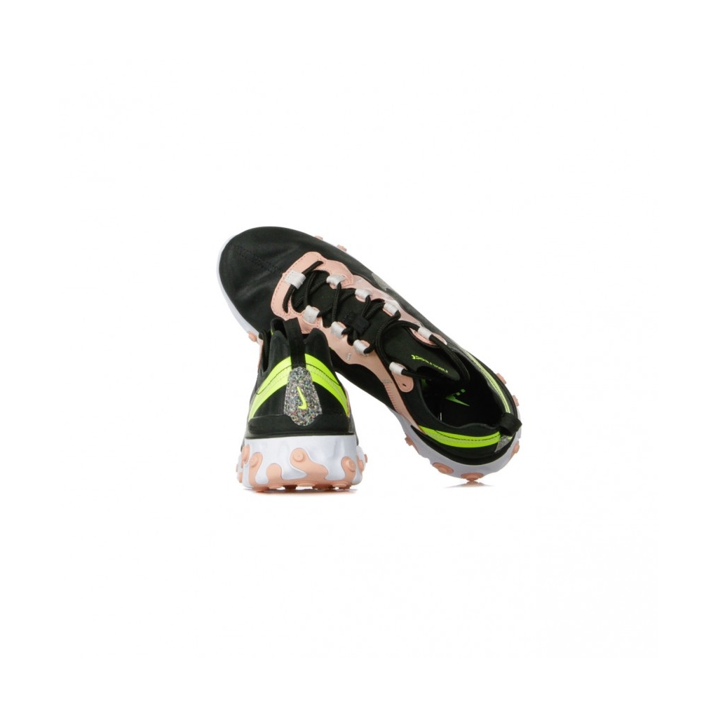 SCARPA BASSA W REACT ELEMENT 55 PREMIUM BLACK/VOLT/CORAL STARDUST