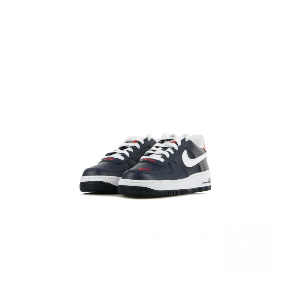 SCARPA BASSA AIR FORCE 1 LV8 GS OBSIDIAN/WHITE/UNIVERSITY RED/WHITE