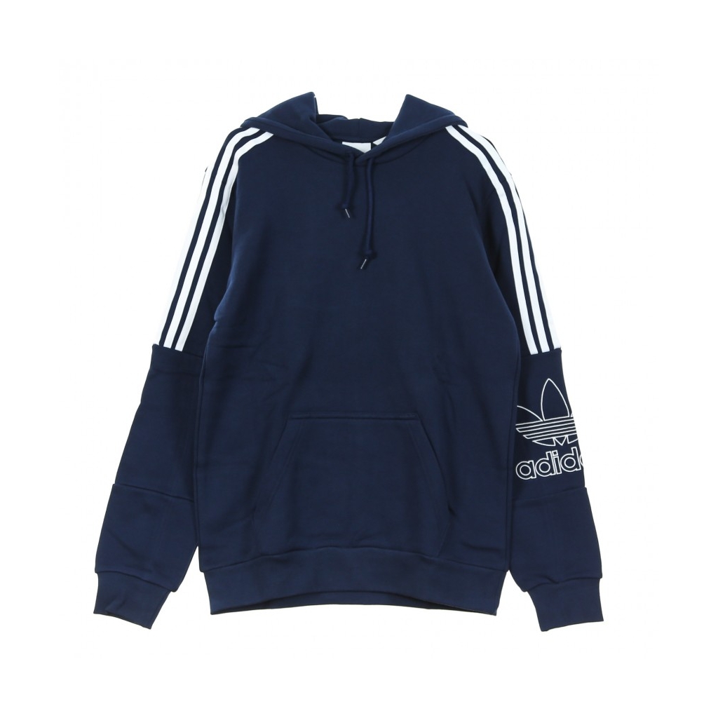 FLEECE HOODIE OUTLINE HOODIE COLLEGIATE NAVY