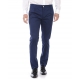 PANTALONI PANTALONE BIGNE BOTTONE BIANCO BLU