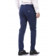 PANTALONI PANTALONE BIGNE BOTTONE BIANCO BLU