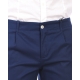 PANTALONI PANTALONE BIGNE BOTTONE BIANCO BLU