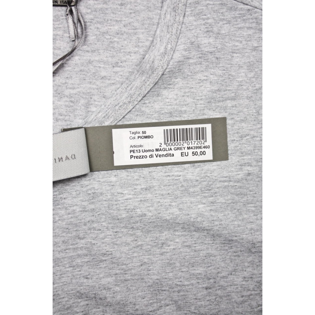 T-SHIRT MAGLIA FILE GRIGIO