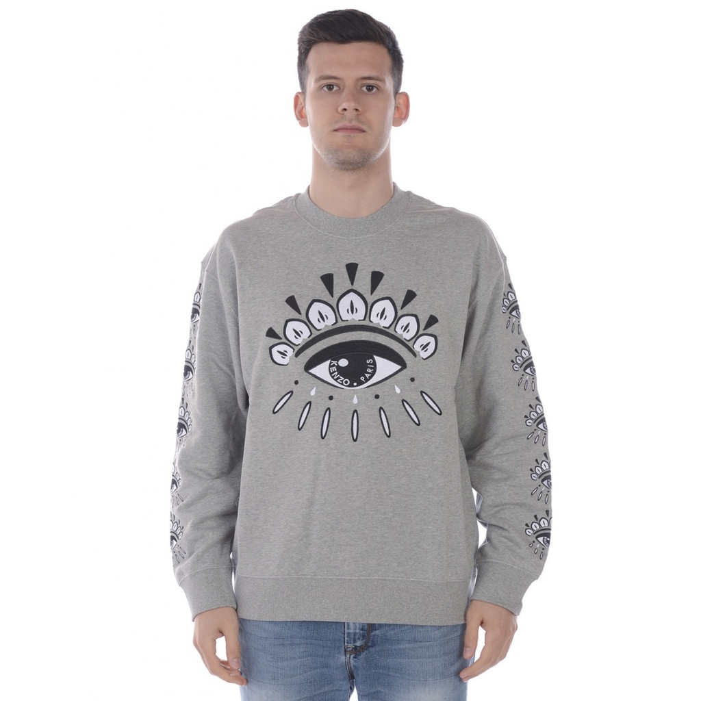 Felpa kenzo uomo grigio online