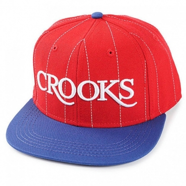 CAPPELLO SNAPBACK CROOKS  CASTLES CAP SNAPBACK SERIF TrueRed/Royal unico