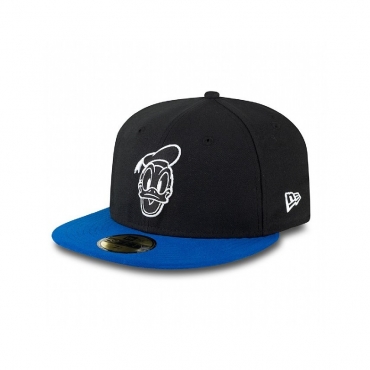 CAPPELLO FITTED NEW ERA CAP FITTED DISNEY BASIC DONALD Black/Blue unico