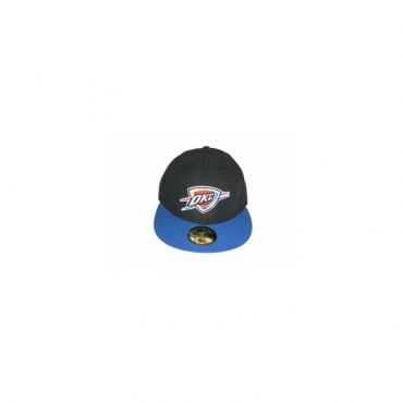 CAPPELLO FITTED NEW ERA CAP FITTED NBA OKLAHOMA CITY THUNDER TEAM FLIP Black/Royal unico