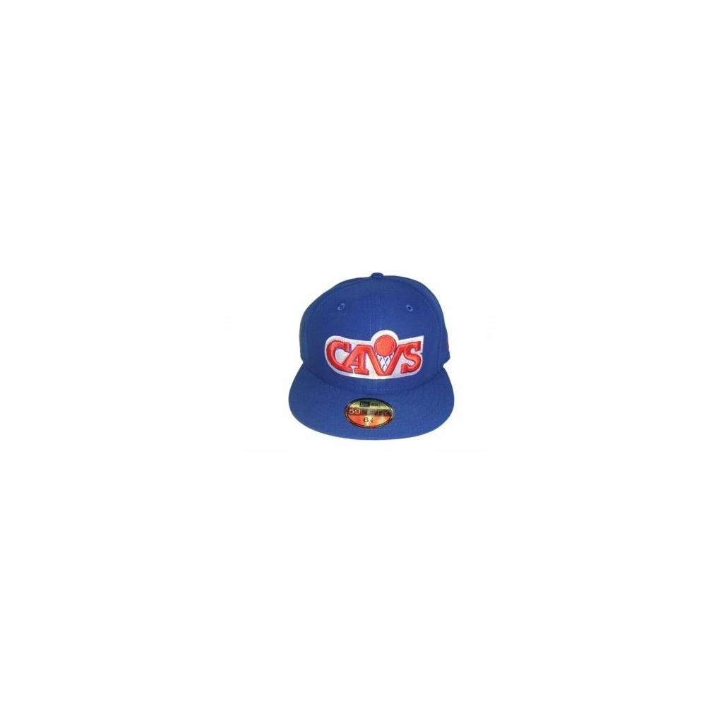 CAPPELLO FITTED NEW ERA CAP FITTED NBA CLEVELAND CAVALIERS HARDWOOD CLASSICS Royal/Orange unico