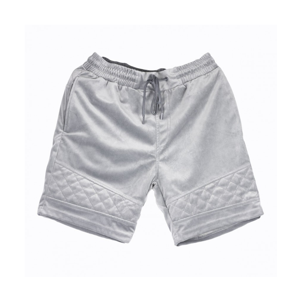 PANTALONE CORTO NEW AGE VELOUR SHORTS GRIGIO