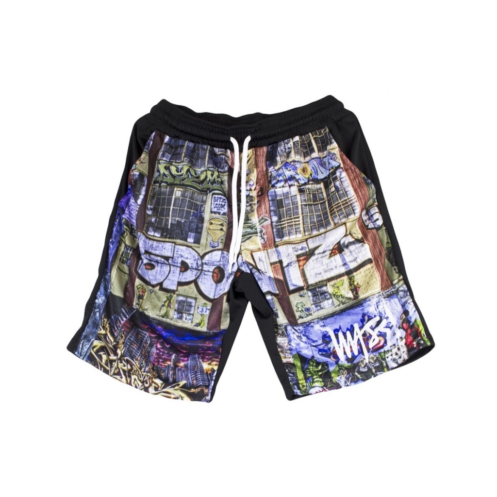 PANTALONE CORTO RIP 5 POINTZ SHORTS NERO/MULTI