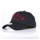 CAPPELLO VISIERA CURVA BOSSIN SOFT CURVED STRETCH CAP NERO/ROSSO