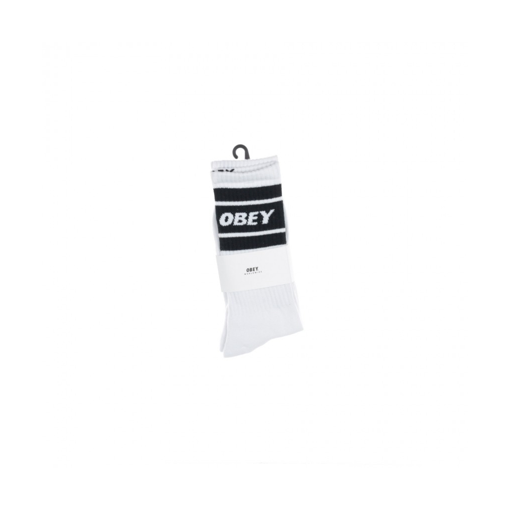 CALZE COOPER II SOCKS WHITE/BLACK