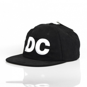 CAPPELLO SNAPBACK FAUX SUEDE CAP BLACK/WHITE