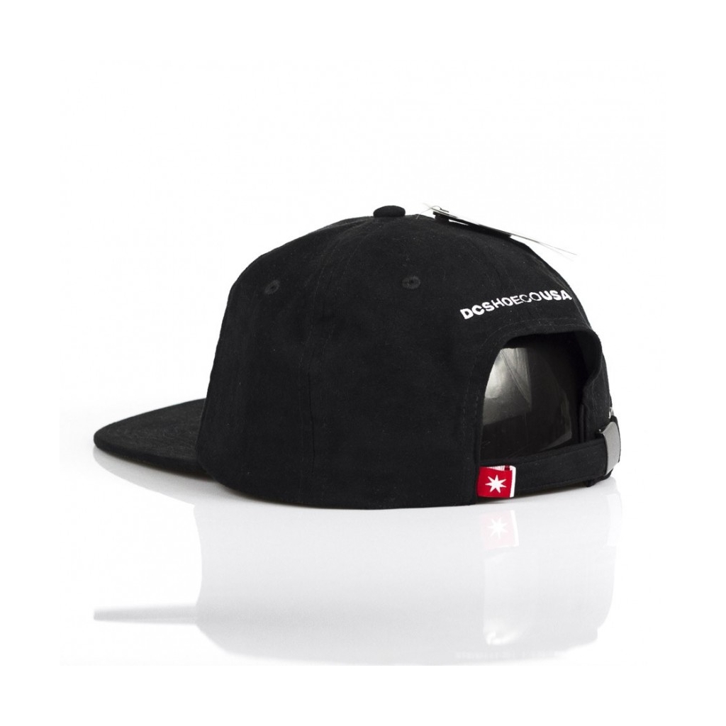 CAPPELLO SNAPBACK FAUX SUEDE CAP BLACK/WHITE