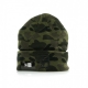 BERRETTO LANA CAMO CUFF KNIT DETTIG MIDNITE CAMO/BLACK