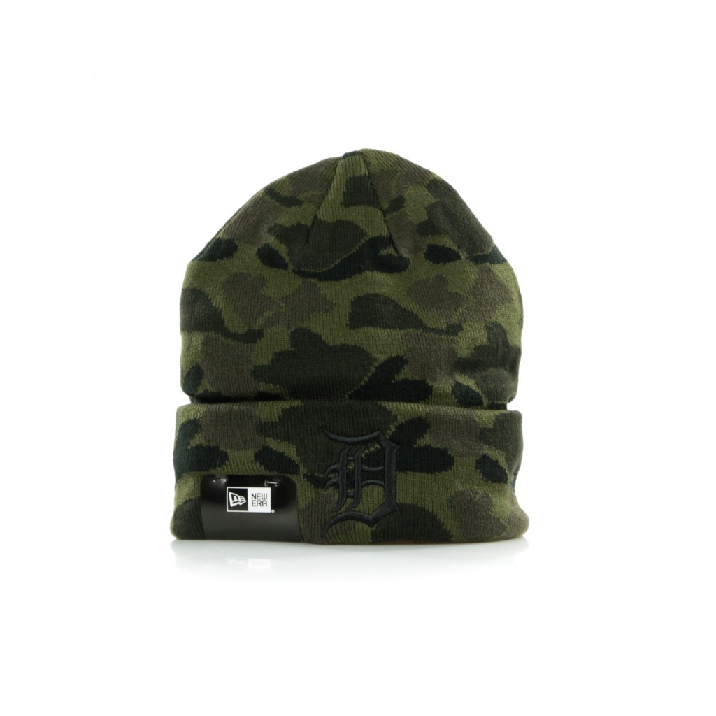 BERRETTO LANA CAMO CUFF KNIT DETTIG MIDNITE CAMO/BLACK