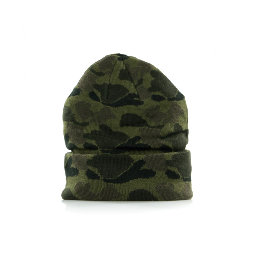 BERRETTO LANA CAMO CUFF KNIT DETTIG MIDNITE CAMO/BLACK