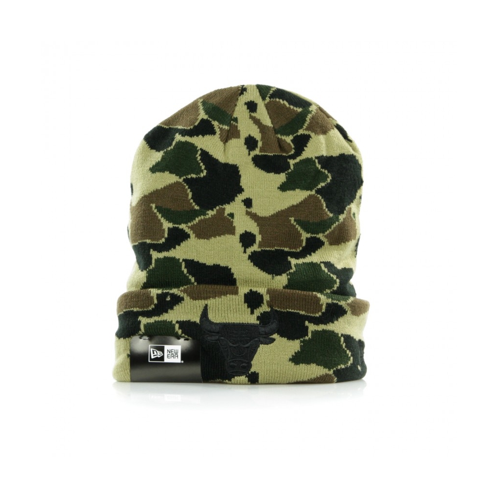 BERRETTO LANA CAMO CUFF KNIT CHIBUL DESERT CAMO/BLACK