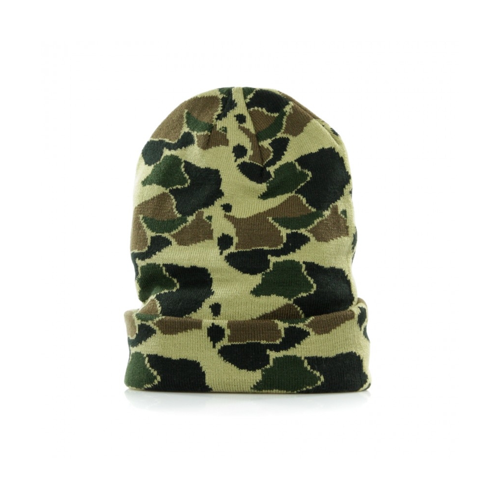 BERRETTO LANA CAMO CUFF KNIT CHIBUL DESERT CAMO/BLACK