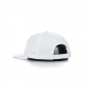 CAPPELLO STRAPBACK DAD CAP LINEAR STRAP BACK BRIGHT WHITE