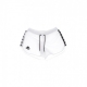 PANTALONE CORTO BANDA ANGUY WHITE/BLACK