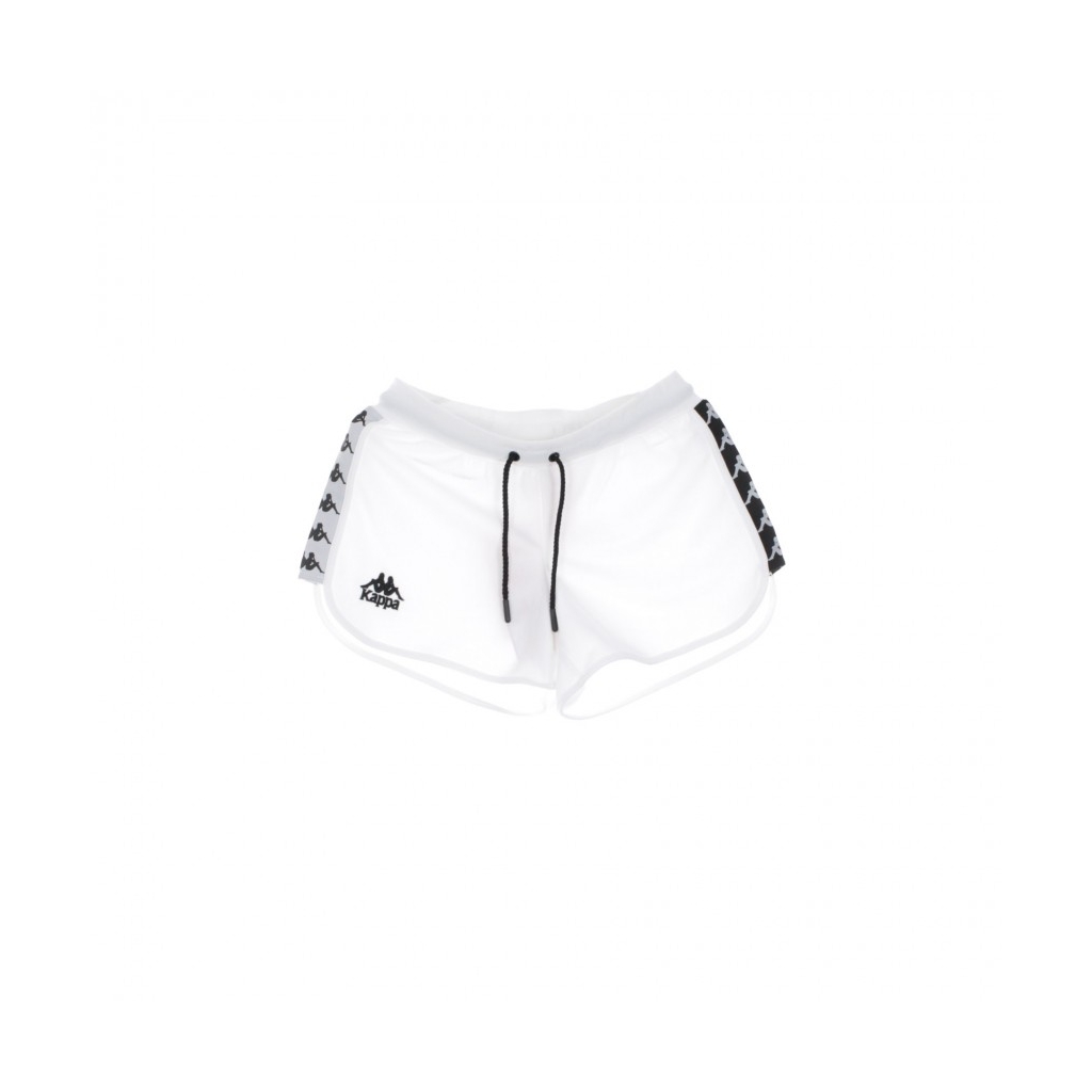 PANTALONE CORTO BANDA ANGUY WHITE/BLACK