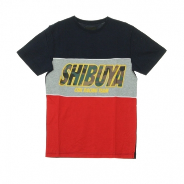 MAGLIETTA CTR TEE NAVY/HEATHER GREY