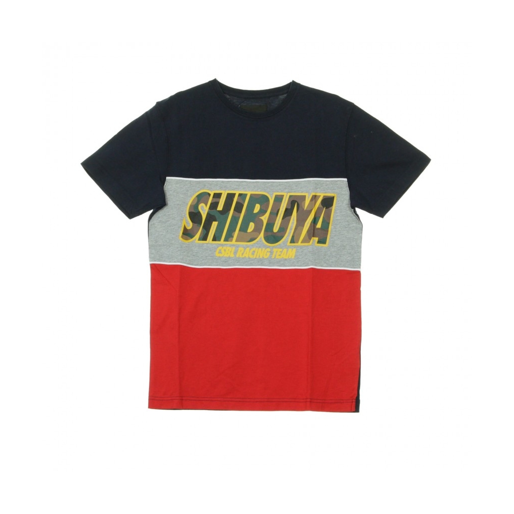 MAGLIETTA CTR TEE NAVY/HEATHER GREY