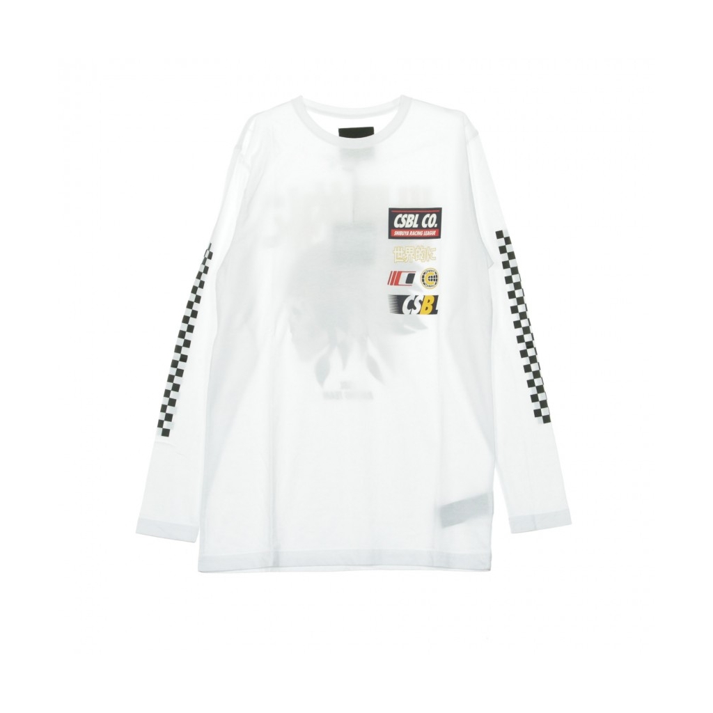 MAGLIETTA MANICA LUNGA DOWNTOWN L/S WHITE/BLACK