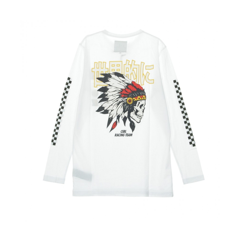 MAGLIETTA MANICA LUNGA DOWNTOWN L/S WHITE/BLACK