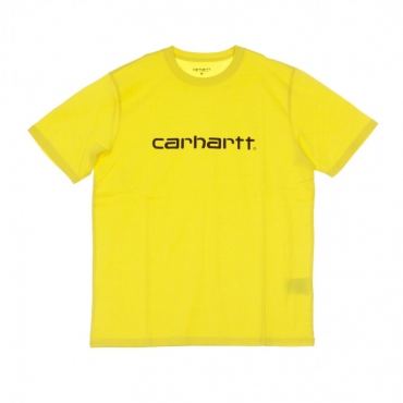 MAGLIETTA SCRIPT T-SHIRT PRIMULA YELLOW/BLACK