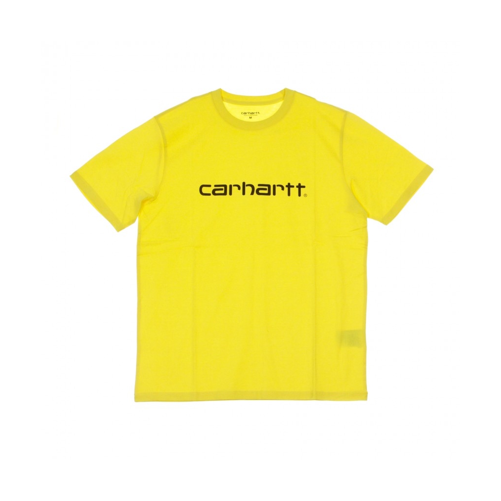 MAGLIETTA SCRIPT T-SHIRT PRIMULA YELLOW/BLACK