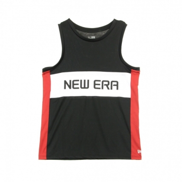 CANOTTA TIPO BASKET NE CONTEMPORARY TANK NEWERA BLACK/WHITE/SCARLET