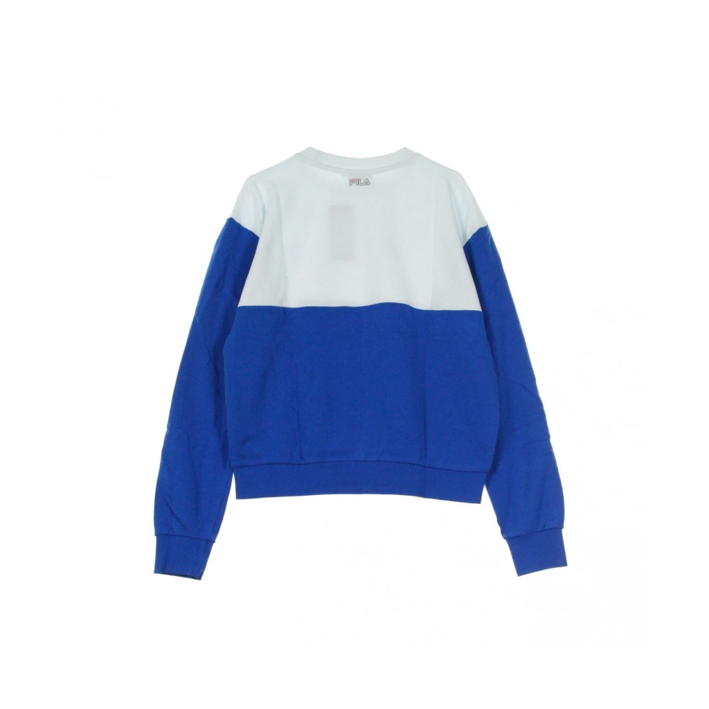 FELPA LEGGERA GIROCOLLO ELISABETH CREW BRIGHT WHITE/LAPIS BLUE/TRUE RED