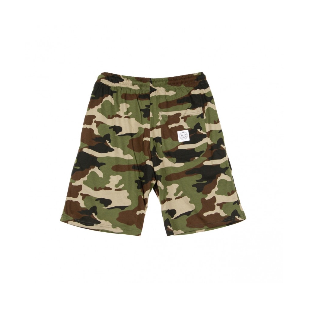 PANTALONCINO SWEATSHORTS BASE WOODLAND CAMO