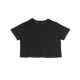 MAGLIETTA CORTA CREWNECK CROPTOP BLACK